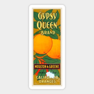 Gypsy Queen Brand crate label, 1891 Sticker